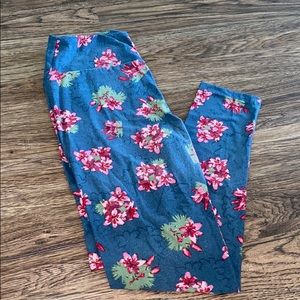 Flower print leggings